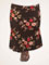 RJ017B-Black flower printed tango skirt 
