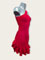 Portia-Red latin short dance dress