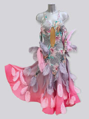 Almeda ballroom dance dress, in stock size 34/36/38